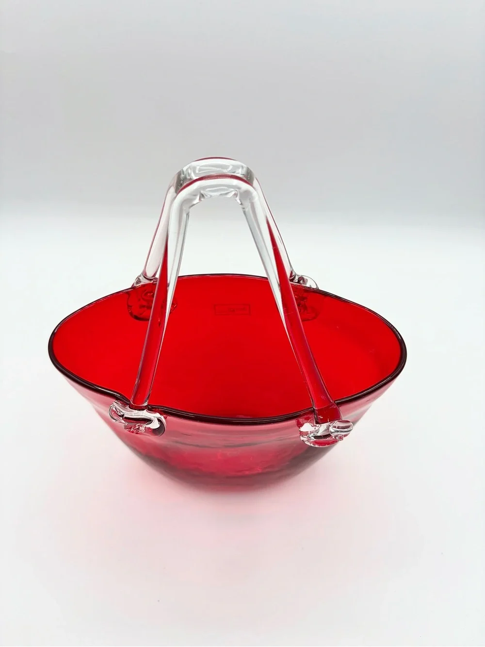 Design Society Ruby Red Glass Purse Vase